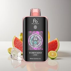 Fumot Tornado 25000 Puffs HD Screen 700mAh 20ml Rechargeable White Gummy Ice