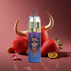 RandM Fumot Tornado 7000 Puffs 14ML Mesh RGB Air-Adjustable Strawberry Red Bull