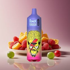 RandM Fumot Tornado 9000 Puffs 18mL Mesh RGB Skittles Disposable Vape