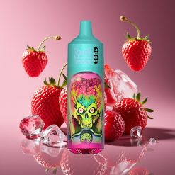 RandM Fumot Tornado 9000 Puffs 18mL Mesh RGB Strawberry Raspberry Cherry Ice Disposable Vape