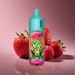 RandM Fumot Tornado 9000 Puffs 18mL Mesh RGB Strawberry Raspberry Disposable Vape