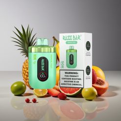 Razz Bar 50K Puffs 1.0 Ohm Mesh 650mAh Type-C 2% Nic Tropical Fruit Disposable Vape