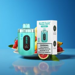 Razz Bar 50K Puffs 650mAh Type-C Rechargeable Disposable Vape Mr Blue