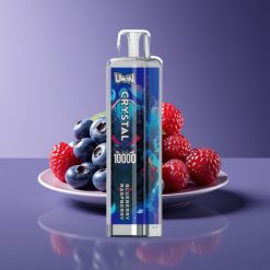 Uwin Crystal 10000 Puffs RGB Disposable Vape Blueberry Raspberry 18ml Rechargeable
