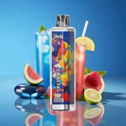 Uwin Crystal 10000 Puffs RGB Rechargeable Vape Blue Razz Lemonade