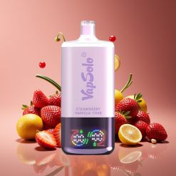 Vapsolo Triple 30000 Puffs 40ml 3-Tank Type-C Strawberry Vanilla Coke Disposable Vape