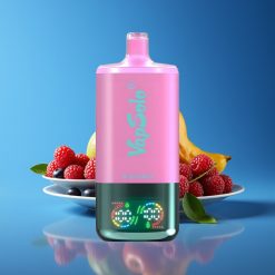 Vapsolo Triple 30000 Puffs 40ml Type-C 3-Tank Disposable Vape Blue Razz