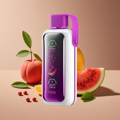 VOZOL Star 20000 Puffs 2.2" HD Mirror Screen Dual Mesh 650mAh Peach Mango Watermelon